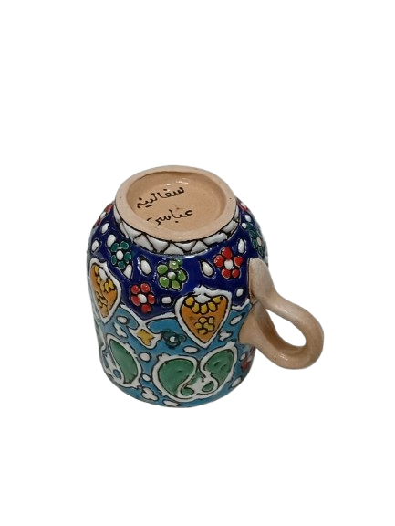 Handcrafted Iraani Mug – Traditional Artistic Tea & Coffee Cup with Vibrant Patterns - Image 3