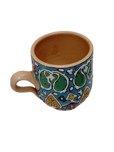 Handcrafted Iraani Mug – Traditional Artistic Tea & Coffee Cup with Vibrant Patterns - Image 4