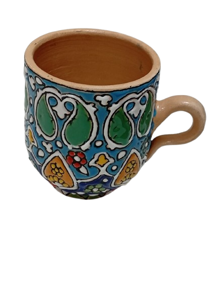 Handcrafted Iraani Mug – Traditional Artistic Tea & Coffee Cup with Vibrant Patterns - Image 5