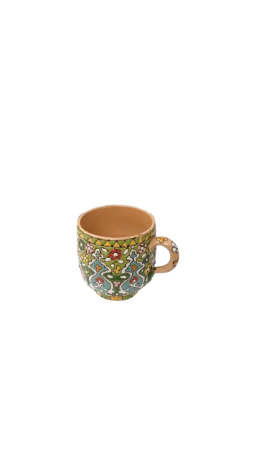 Handcrafted Iraani Mug – Traditional Artistic Tea & Coffee Cup with Vibrant Patterns - Image 3