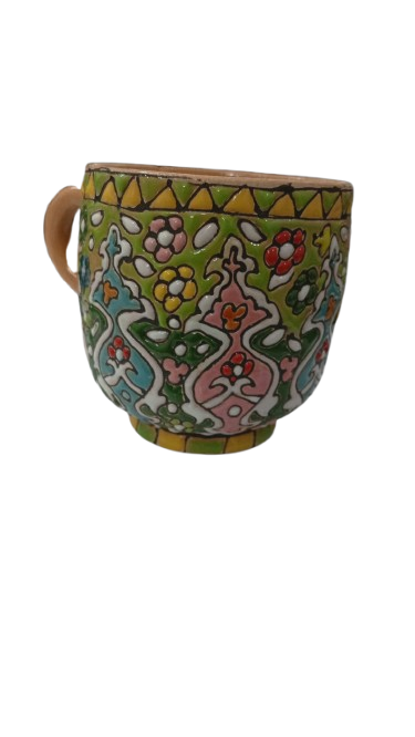 Handcrafted Iraani Mug – Traditional Artistic Tea & Coffee Cup with Vibrant Patterns - Image 5
