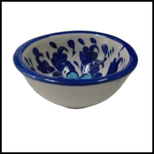 Handcrafted Blue Pottery Bowl (8cm × 4cm)
