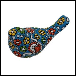 Elegant Iraani Bird Decorative Showpiece – Handcrafted Floral Art Accent