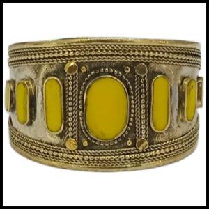 Afghani Antique Style Stone Cuff Bracelet