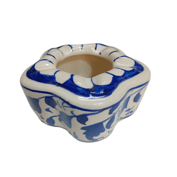 Blue Pottery Handcrafted Ashtray (10.5cm × 4.5cm) - Image 4