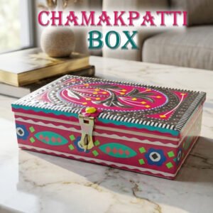 Chamakpatti Box: Real Truck Art Design for Storage and Decoration (W-20, H-14 cm)