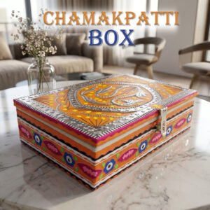 Chamakpatti Box: Real Truck Art Design for Storage and Decoration (W-27, H-19 cm)