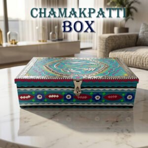 Chamakpatti Box: Real Truck Art Design for Storage and Decoration (W-27, H-19 cm)