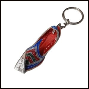 Handmade Traditional Mini Shoe Keychain Unique Handcrafted Charm