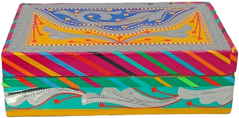Chamakpatti Box: Real Truck Art Design for Storage and Decoration (W-20, H-12.5 cm) - Image 8