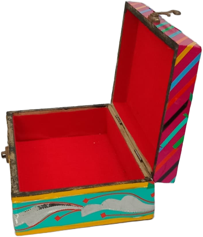 Chamakpatti Box: Real Truck Art Design for Storage and Decoration (W-20, H-12.5 cm) - Image 10