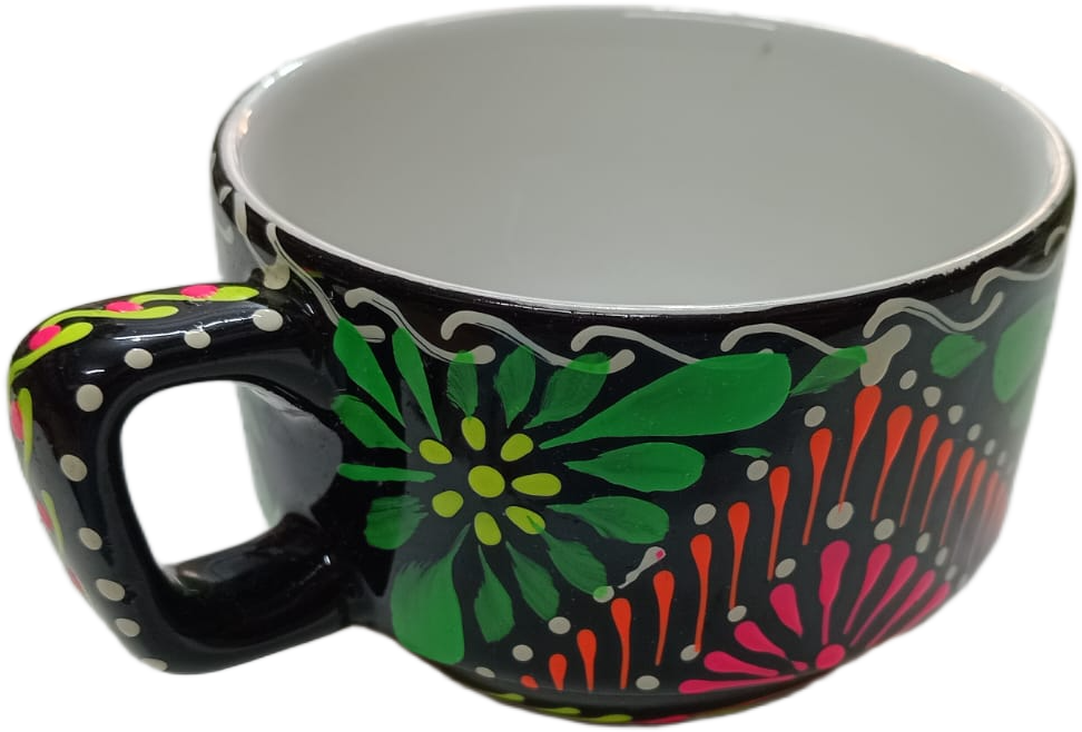 Hand-Painted Truck Art Tea Cup and Saucer Set - Image 4