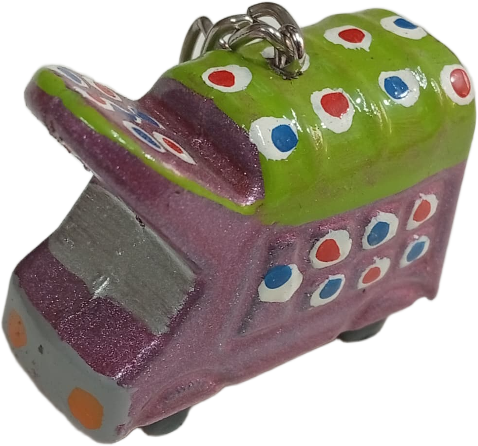 Handmade Mini Truck Keychain – Traditional Pakistani Truck Art Style - Image 3