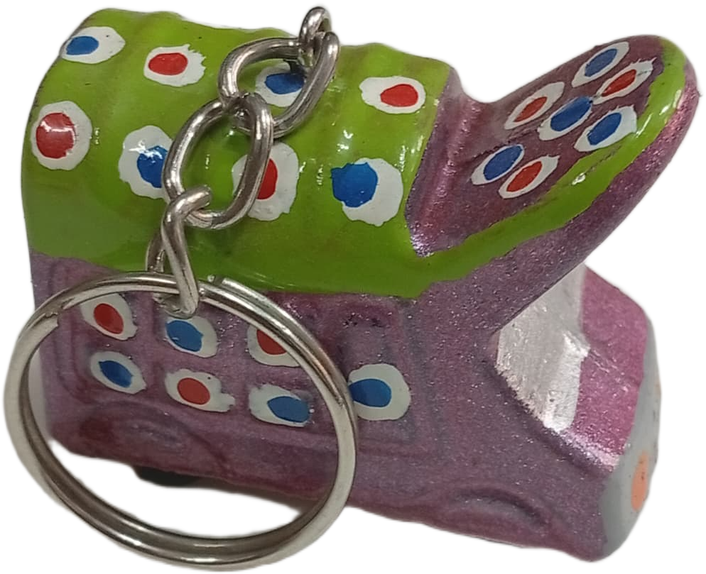 Handmade Mini Truck Keychain – Traditional Pakistani Truck Art Style - Image 4
