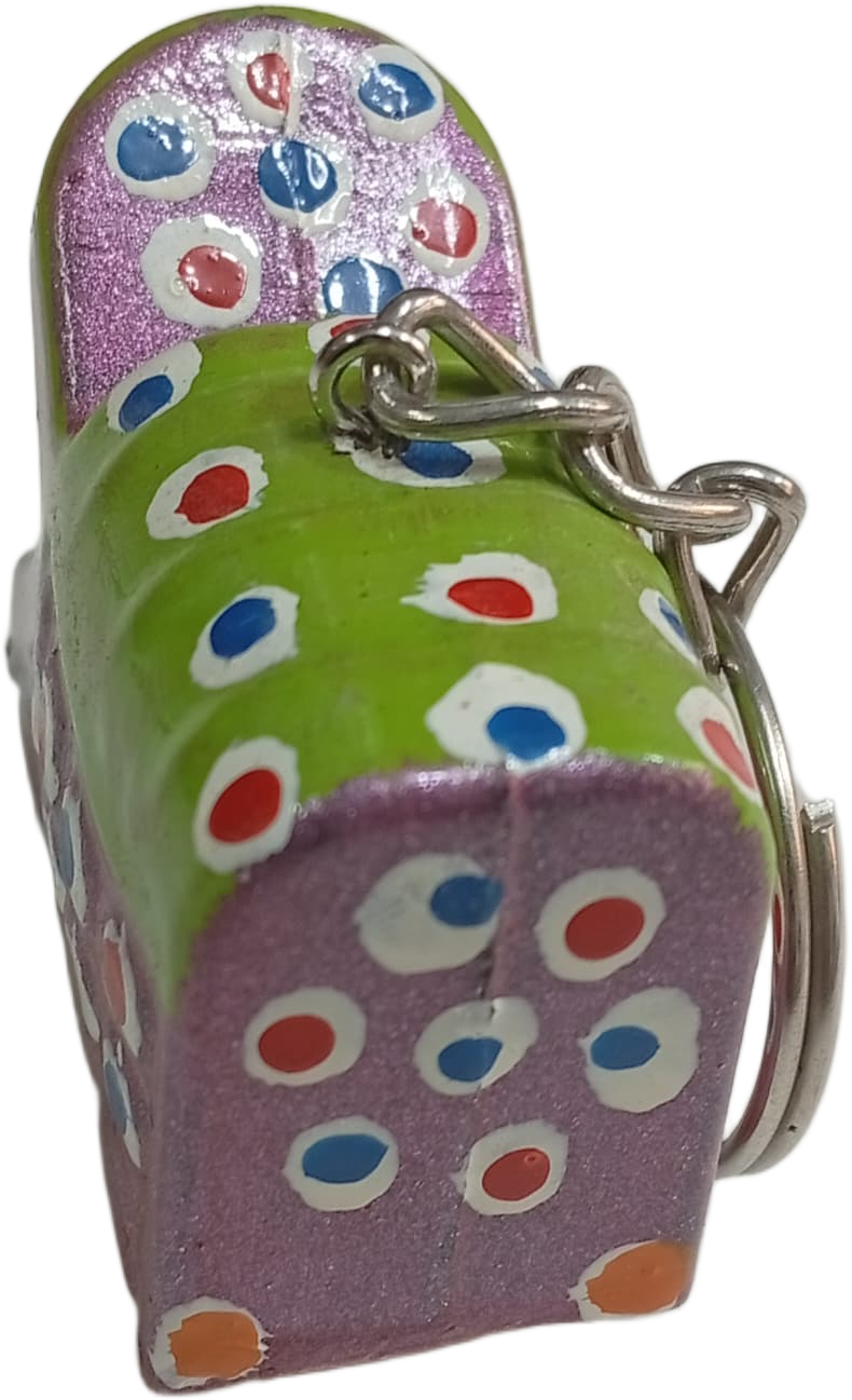 Handmade Mini Truck Keychain – Traditional Pakistani Truck Art Style - Image 5