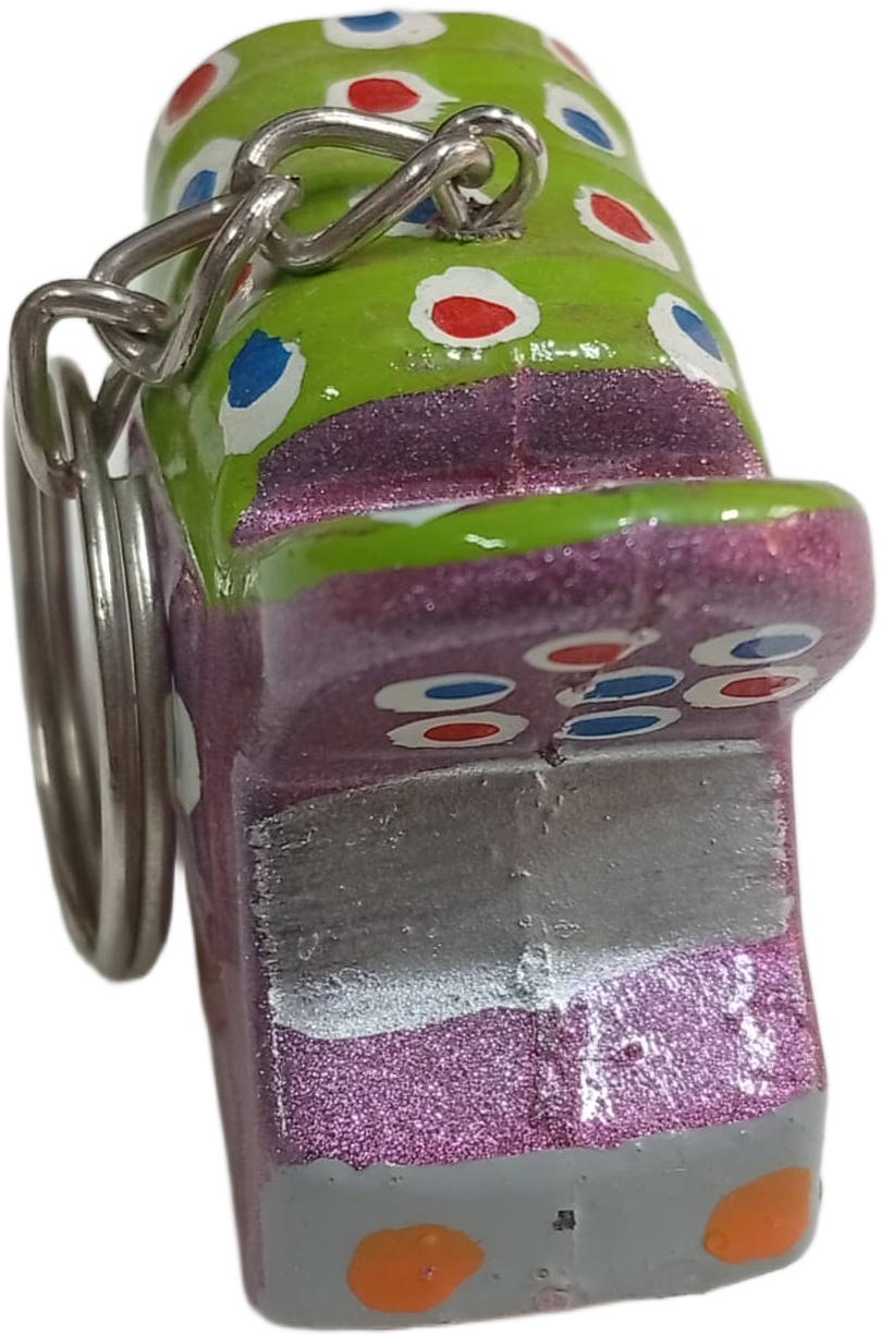 Handmade Mini Truck Keychain – Traditional Pakistani Truck Art Style - Image 7