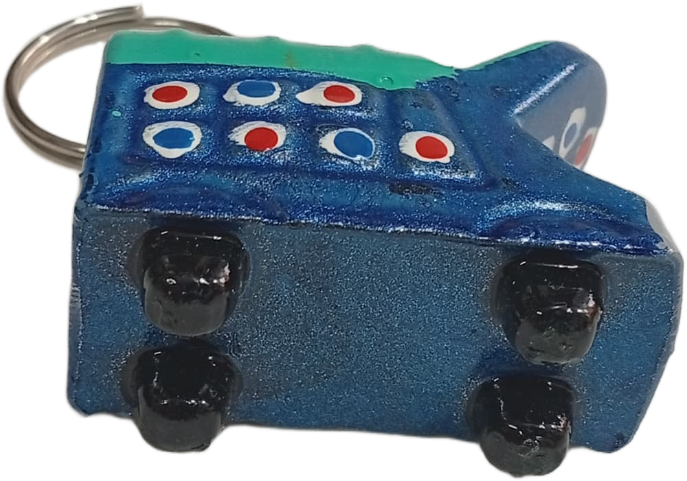 Handmade Mini Truck Keychain – Traditional Pakistani Truck Art Style - Image 6