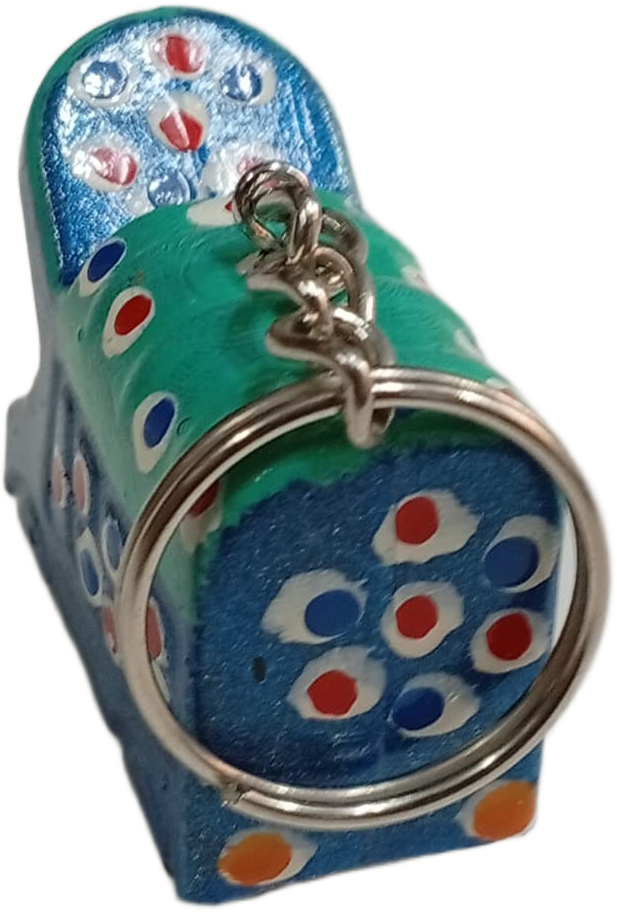 Handmade Mini Truck Keychain – Traditional Pakistani Truck Art Style - Image 7