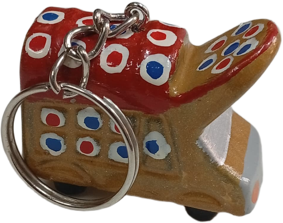 Handmade Mini Truck Keychain – Traditional Pakistani Truck Art Style - Image 4