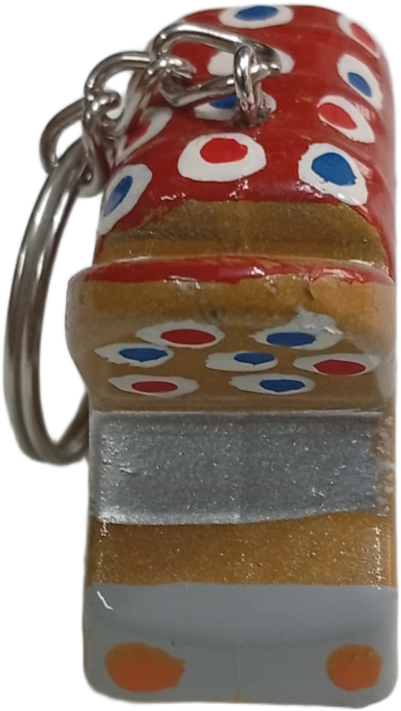 Handmade Mini Truck Keychain – Traditional Pakistani Truck Art Style - Image 7