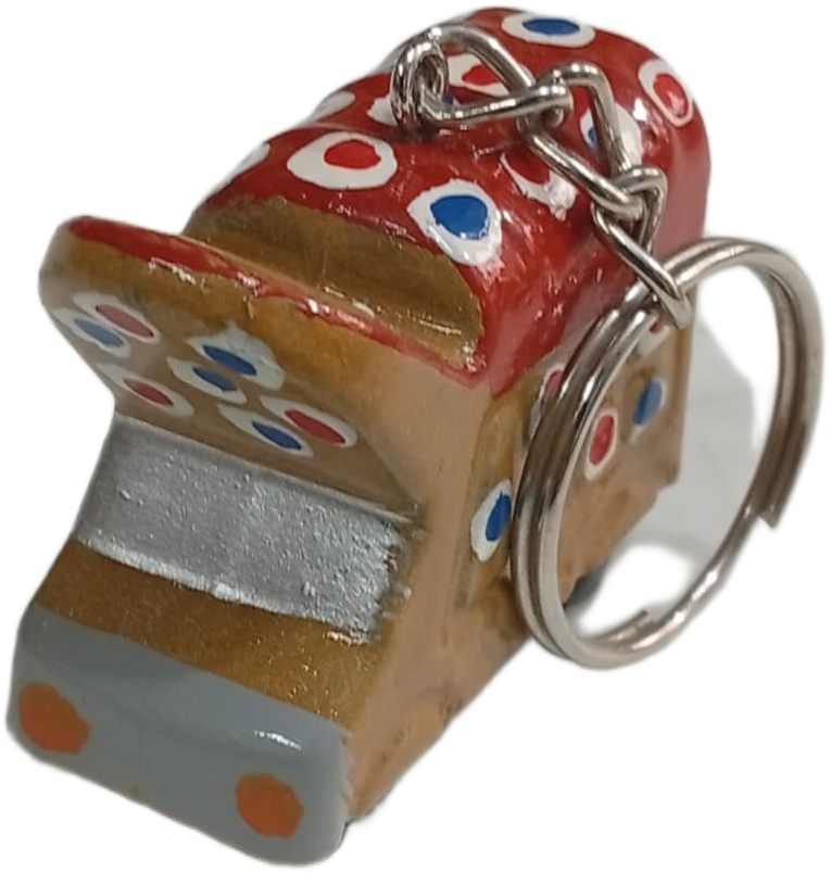 Handmade Mini Truck Keychain – Traditional Pakistani Truck Art Style - Image 8