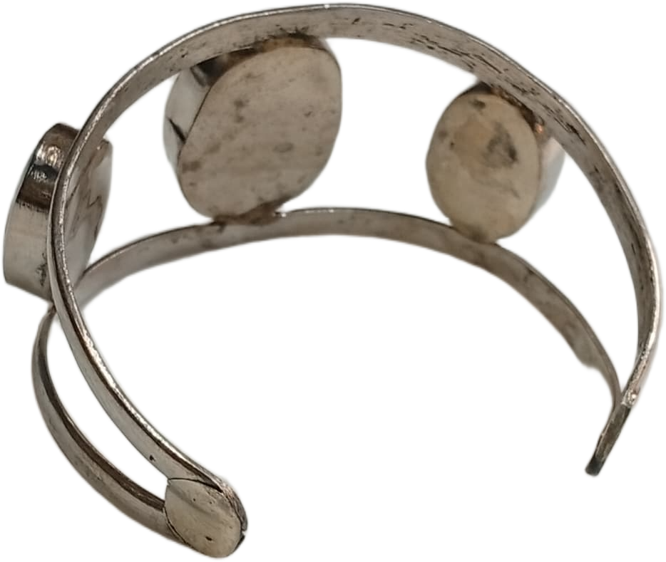 Elegant Afghani Stone Cuff Bracelet – Traditional Tribal Jewelry - Image 6