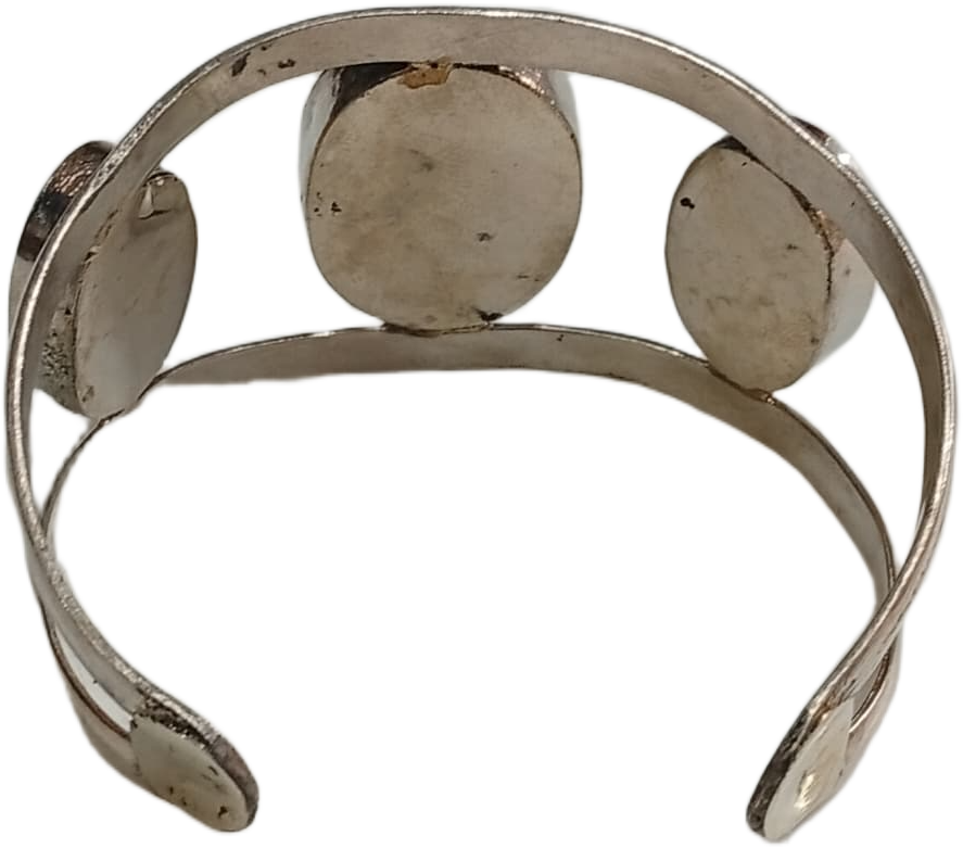 Elegant Afghani Stone Cuff Bracelet – Traditional Tribal Jewelry - Image 7