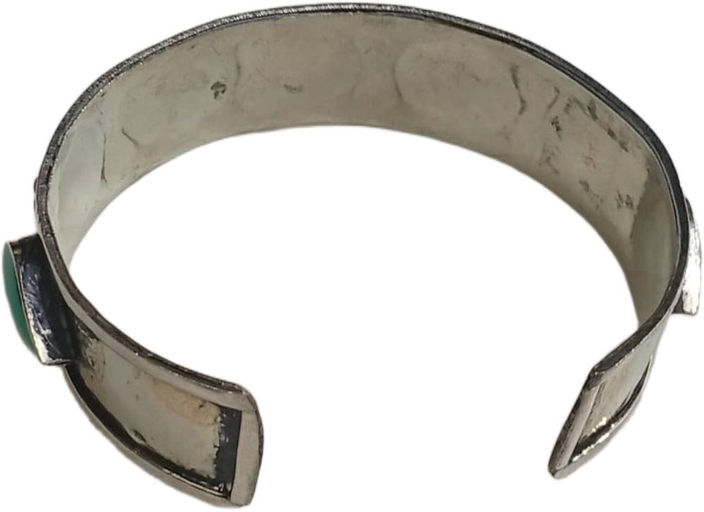 Elegant Afghani Stone Cuff Bracelet – Traditional Tribal Jewelry - Image 6