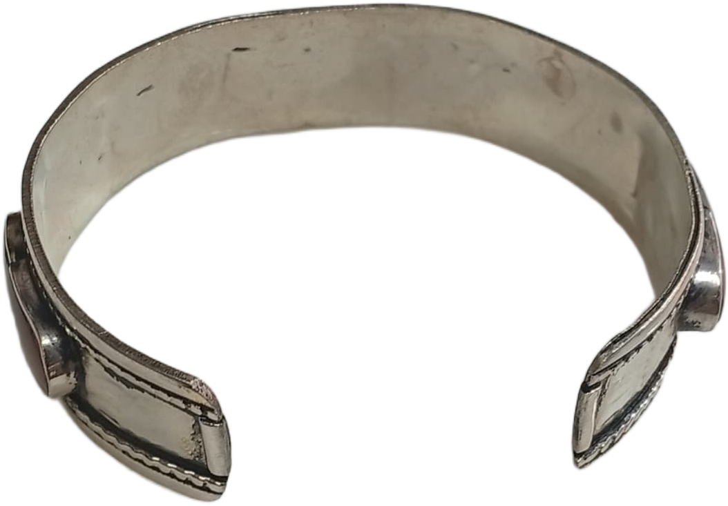 Elegant Afghani Stone Cuff Bracelet – Traditional Tribal Jewelry - Image 6