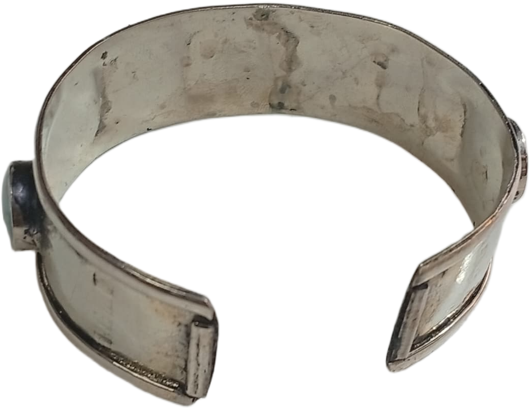 Elegant Afghani Stone Cuff Bracelet – Traditional Tribal Jewelry - Image 6