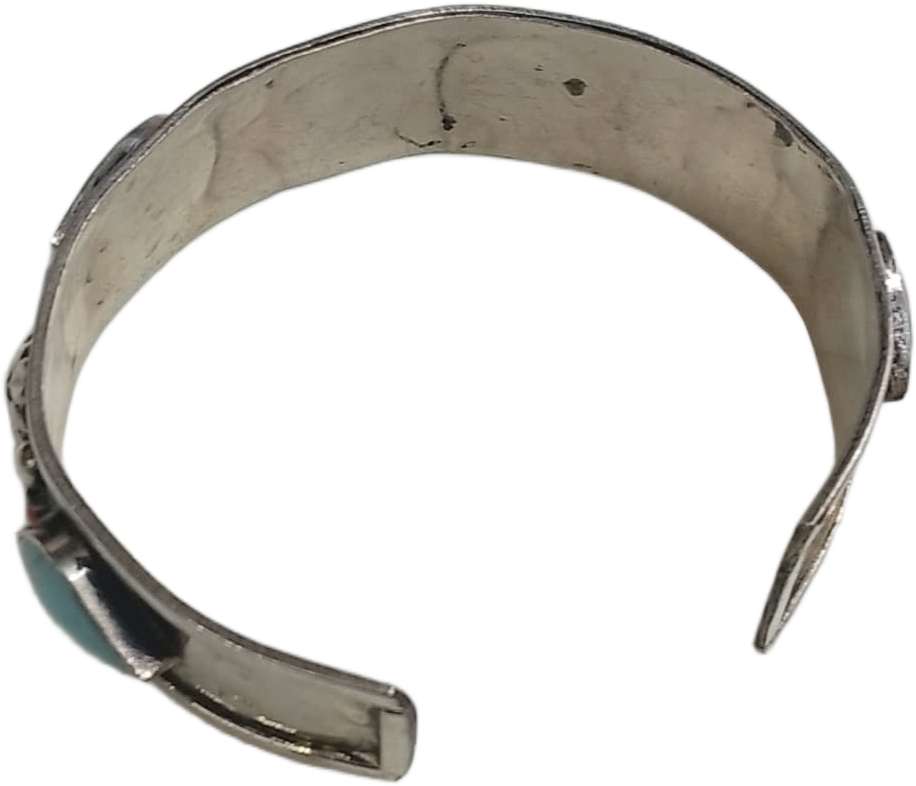 Elegant Afghani Stone Cuff Bracelet – Traditional Tribal Jewelry - Image 6