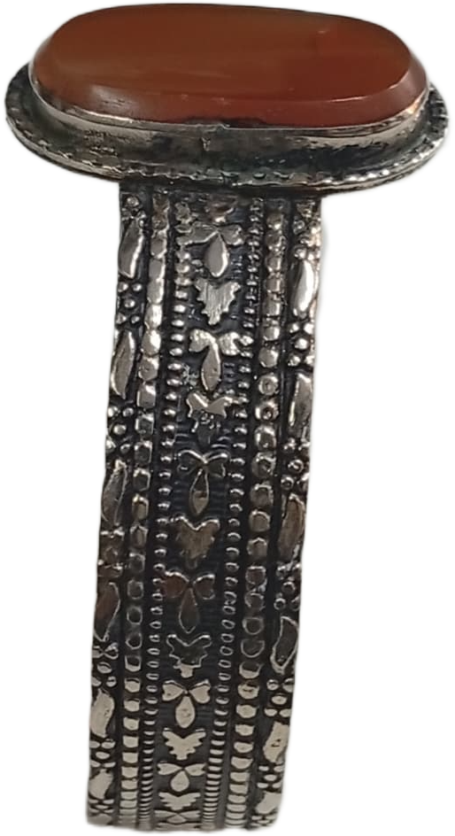 Elegant Afghani Stone Cuff Bracelet – Traditional Tribal Jewelry - Image 4