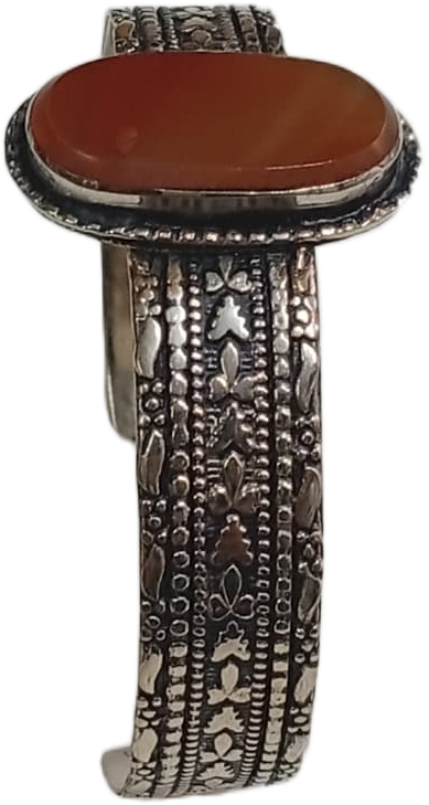 Elegant Afghani Stone Cuff Bracelet – Traditional Tribal Jewelry - Image 6