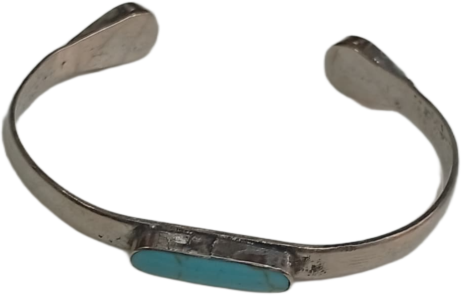 Elegant Afghani Stone Cuff Bracelet – Traditional Tribal Jewelry - Image 3