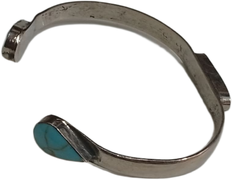 Elegant Afghani Stone Cuff Bracelet – Traditional Tribal Jewelry - Image 6