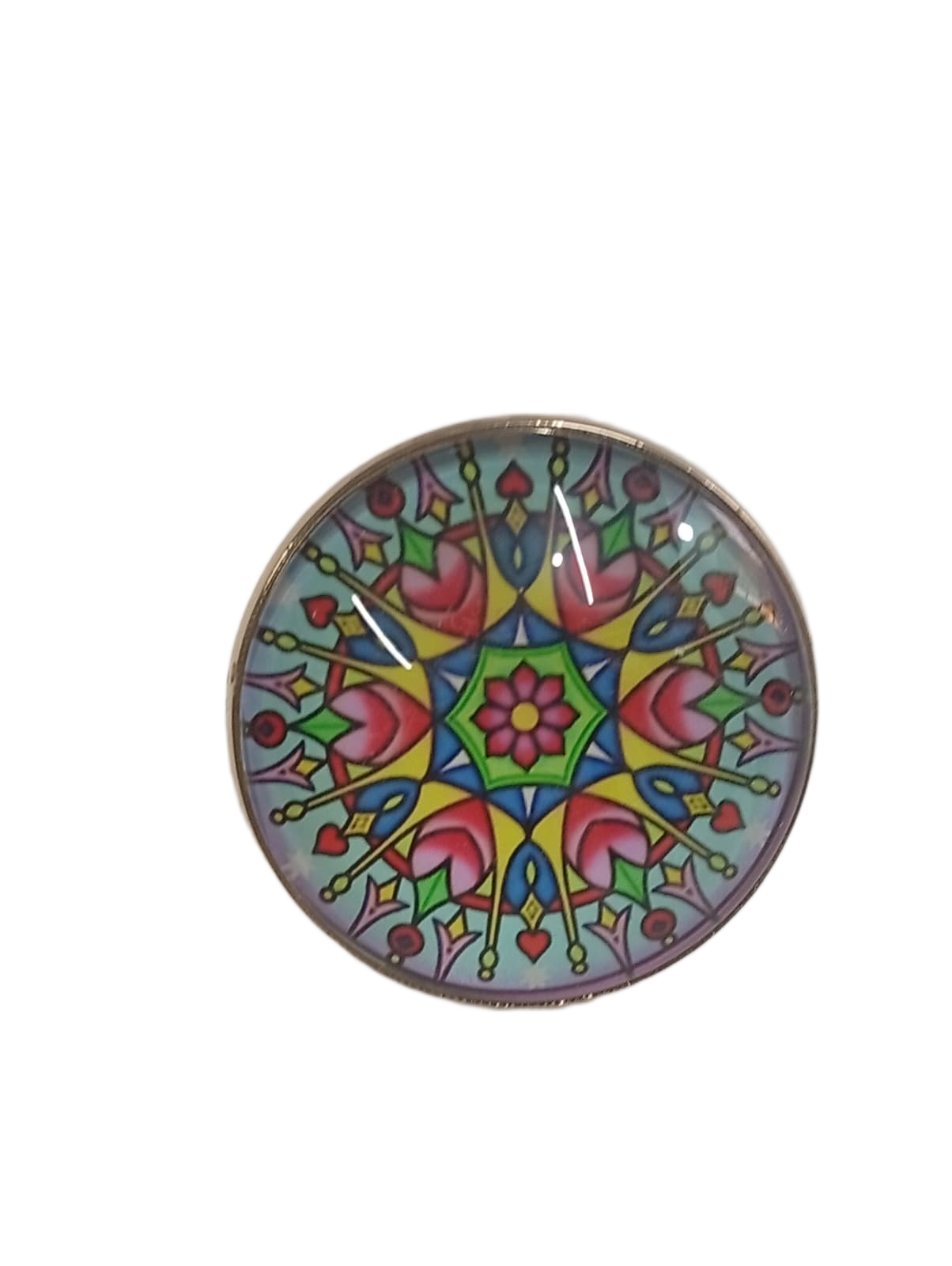 Elegant Mandala Ring – Bohemian Ethnic Statement Jewelry - Image 4