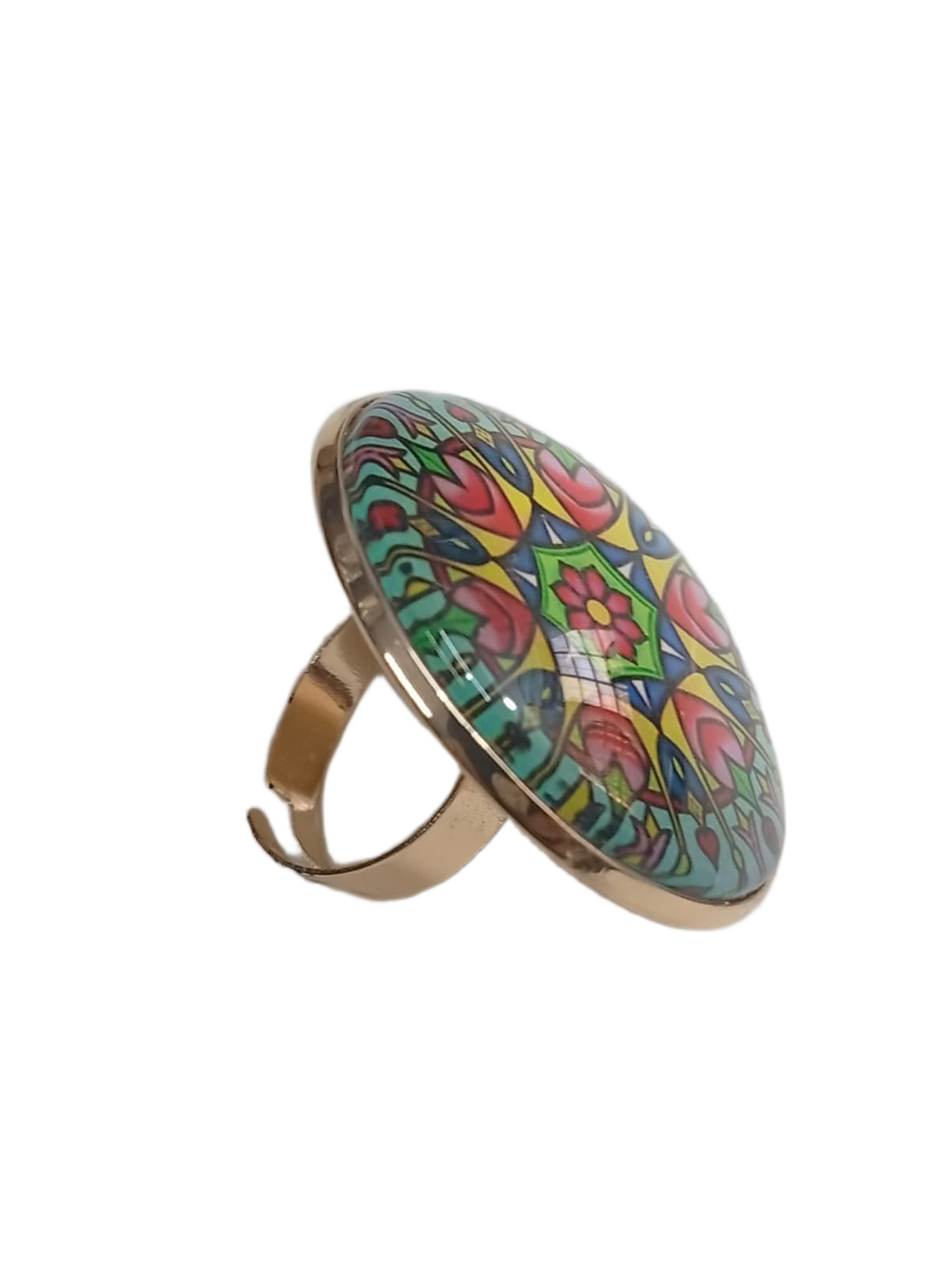 Elegant Mandala Ring – Bohemian Ethnic Statement Jewelry - Image 5