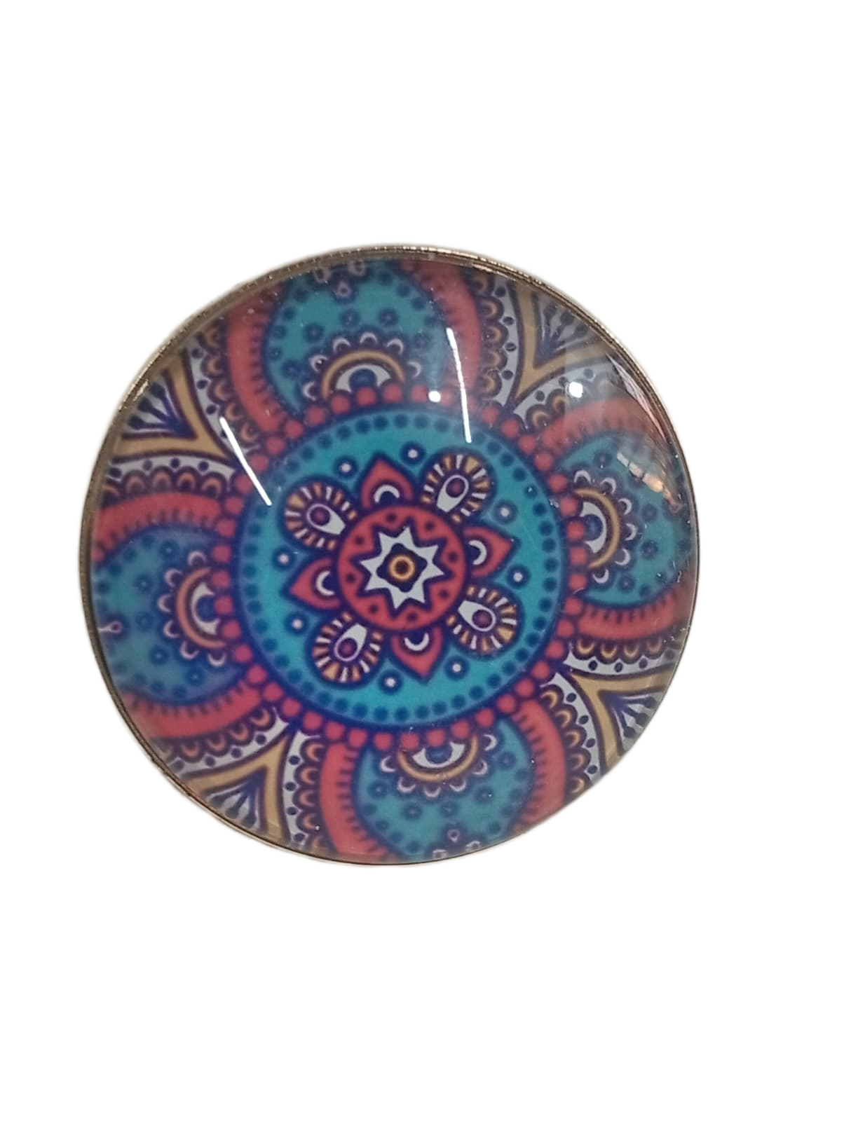 Elegant Mandala Ring – Bohemian Ethnic Statement Jewelry - Image 4