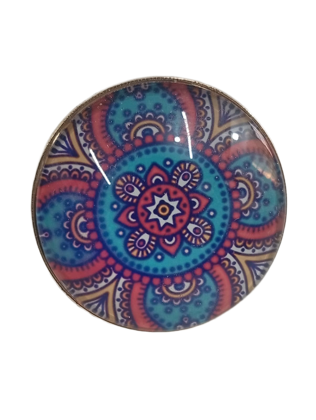Elegant Mandala Ring – Bohemian Ethnic Statement Jewelry - Image 5