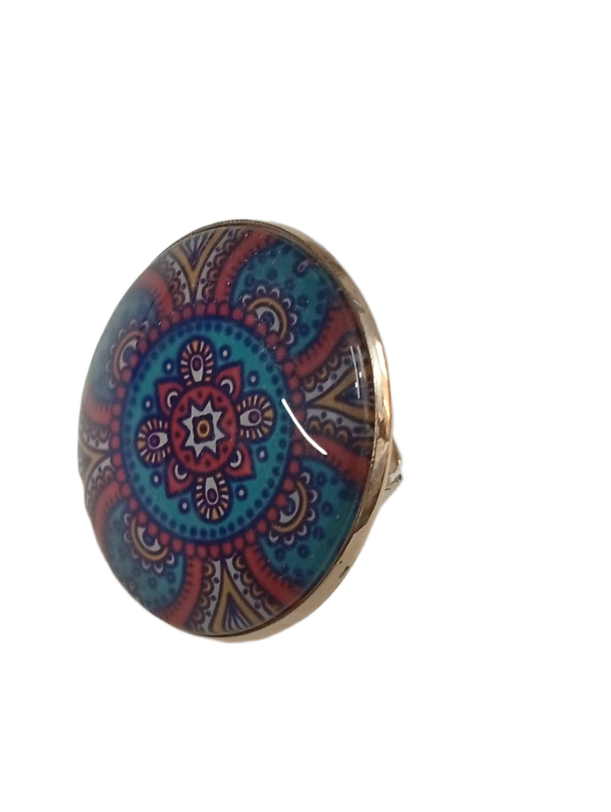 Elegant Mandala Ring – Bohemian Ethnic Statement Jewelry - Image 6