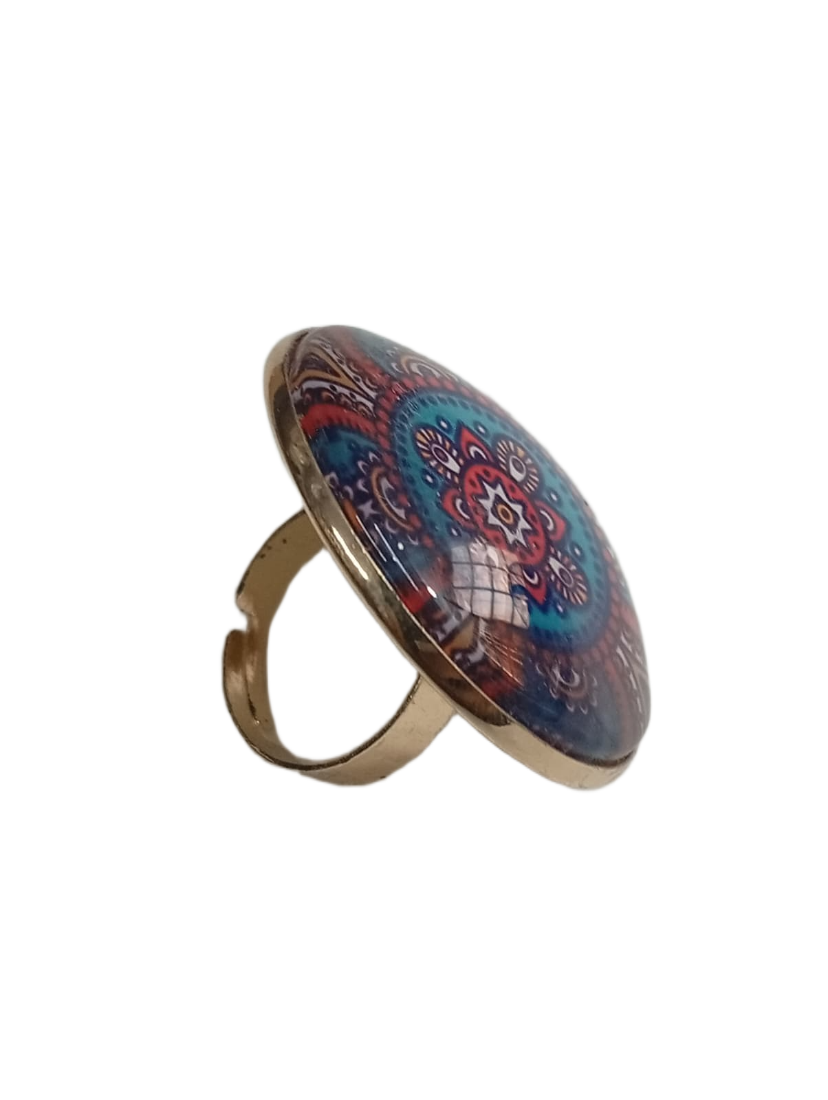 Elegant Mandala Ring – Bohemian Ethnic Statement Jewelry - Image 8