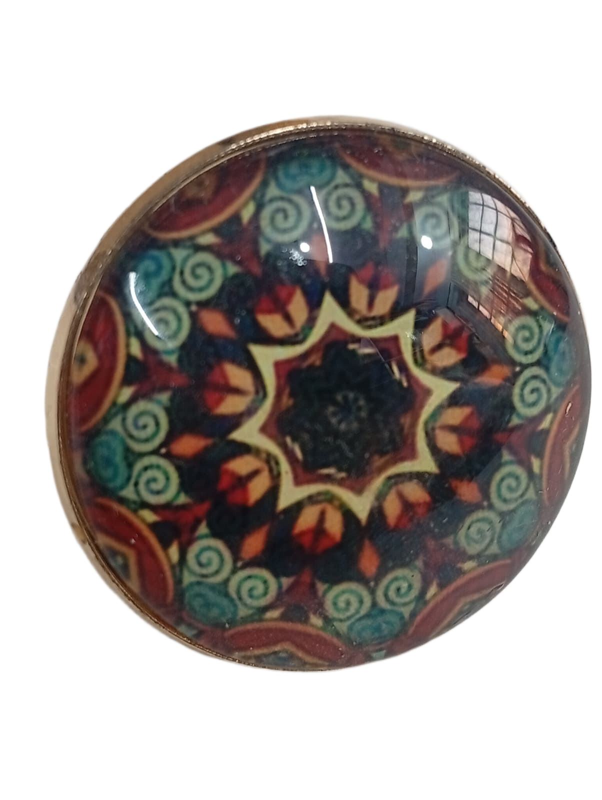 Elegant Mandala Ring – Bohemian Ethnic Statement Jewelry - Image 4