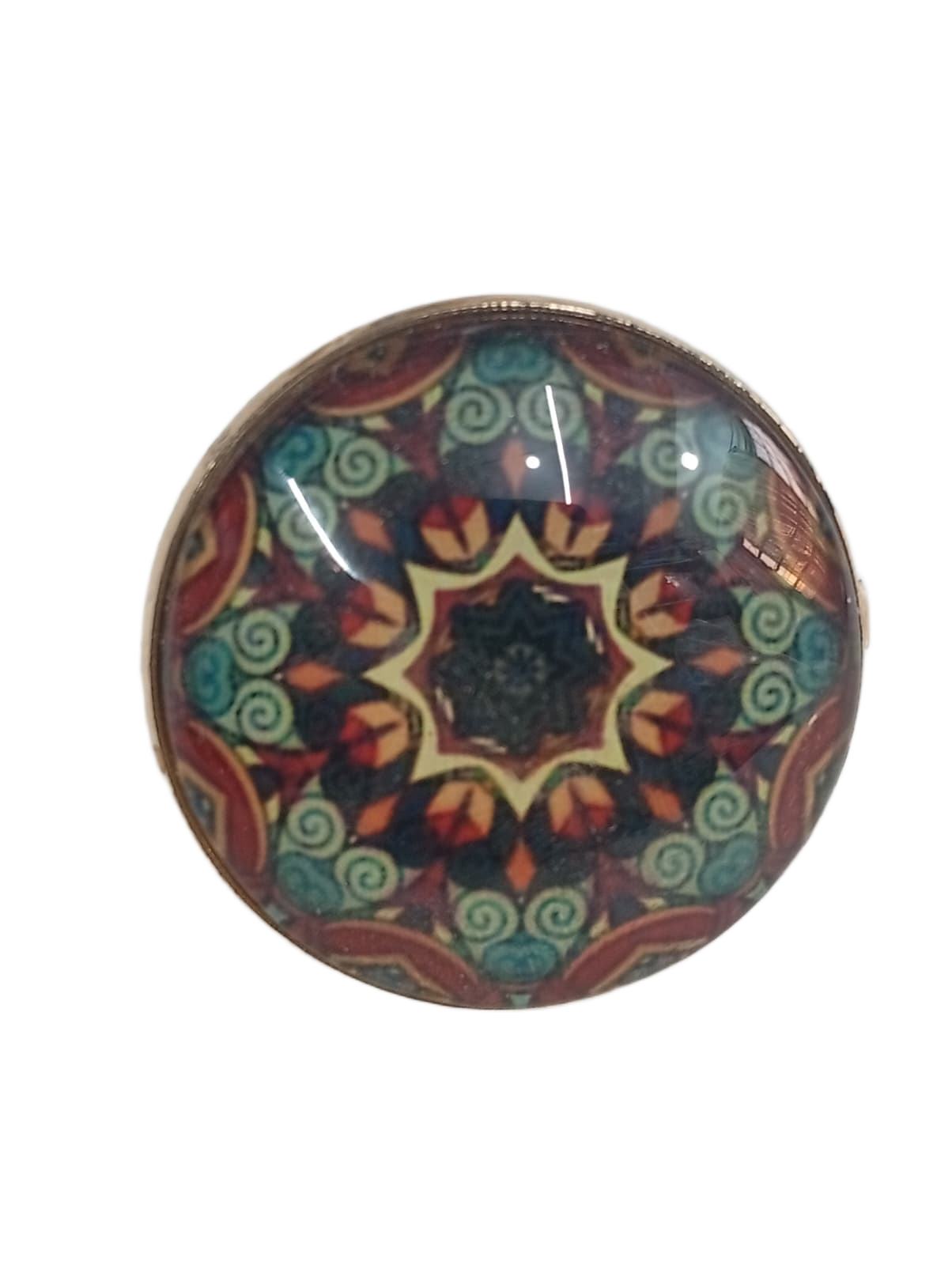 Elegant Mandala Ring – Bohemian Ethnic Statement Jewelry - Image 5