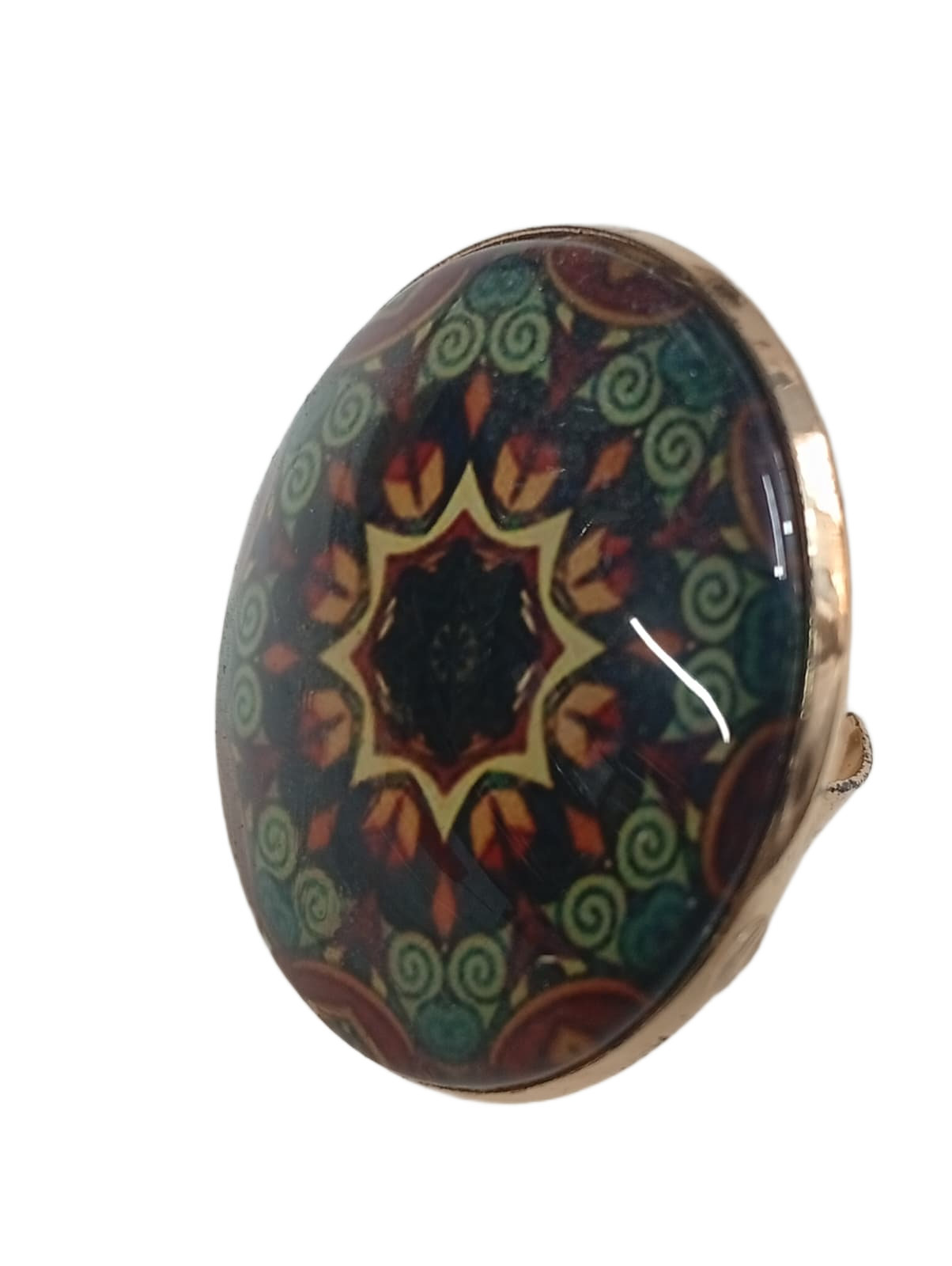 Elegant Mandala Ring – Bohemian Ethnic Statement Jewelry - Image 7