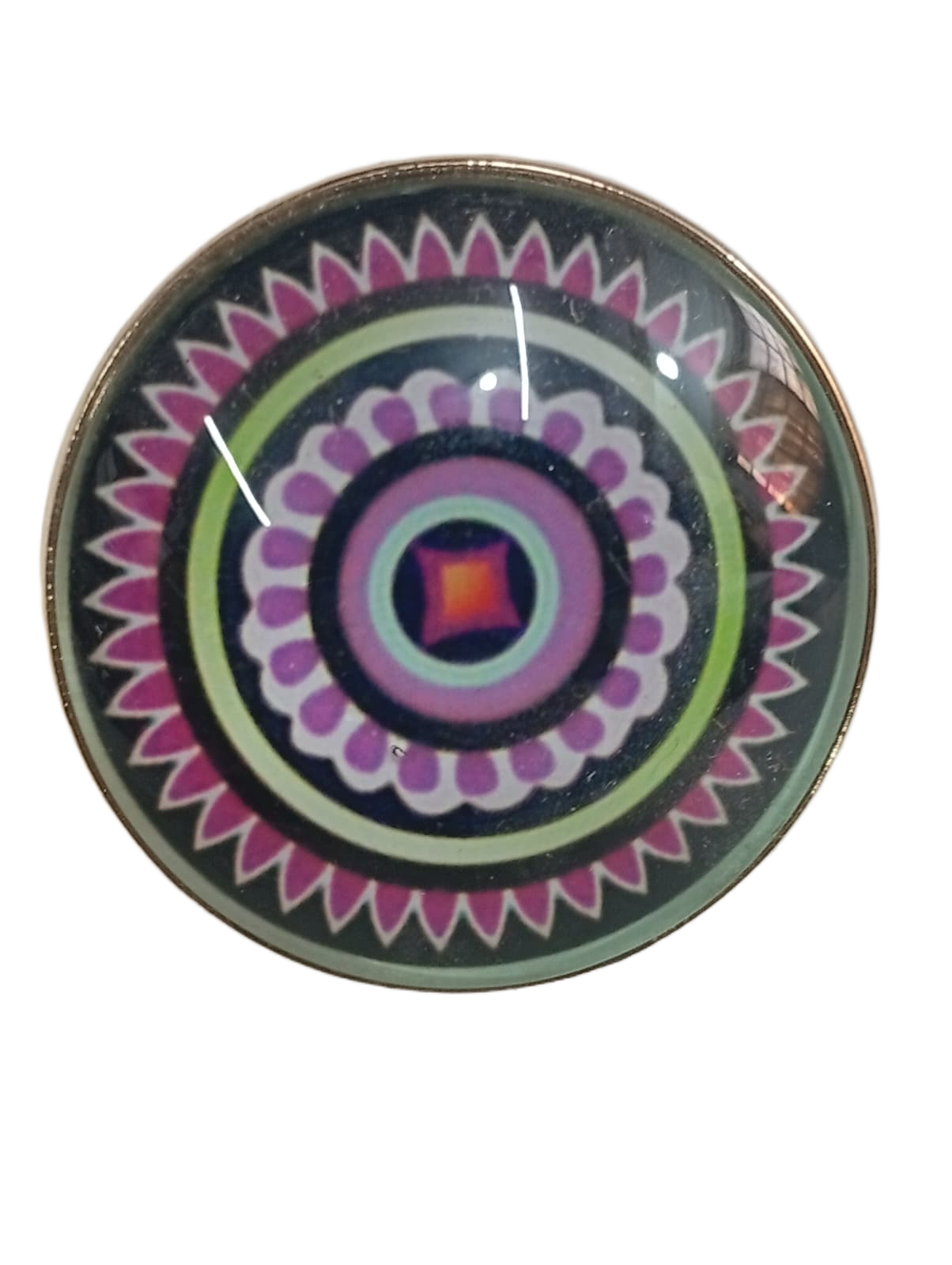 Elegant Mandala Ring – Bohemian Ethnic Statement Jewelry - Image 4