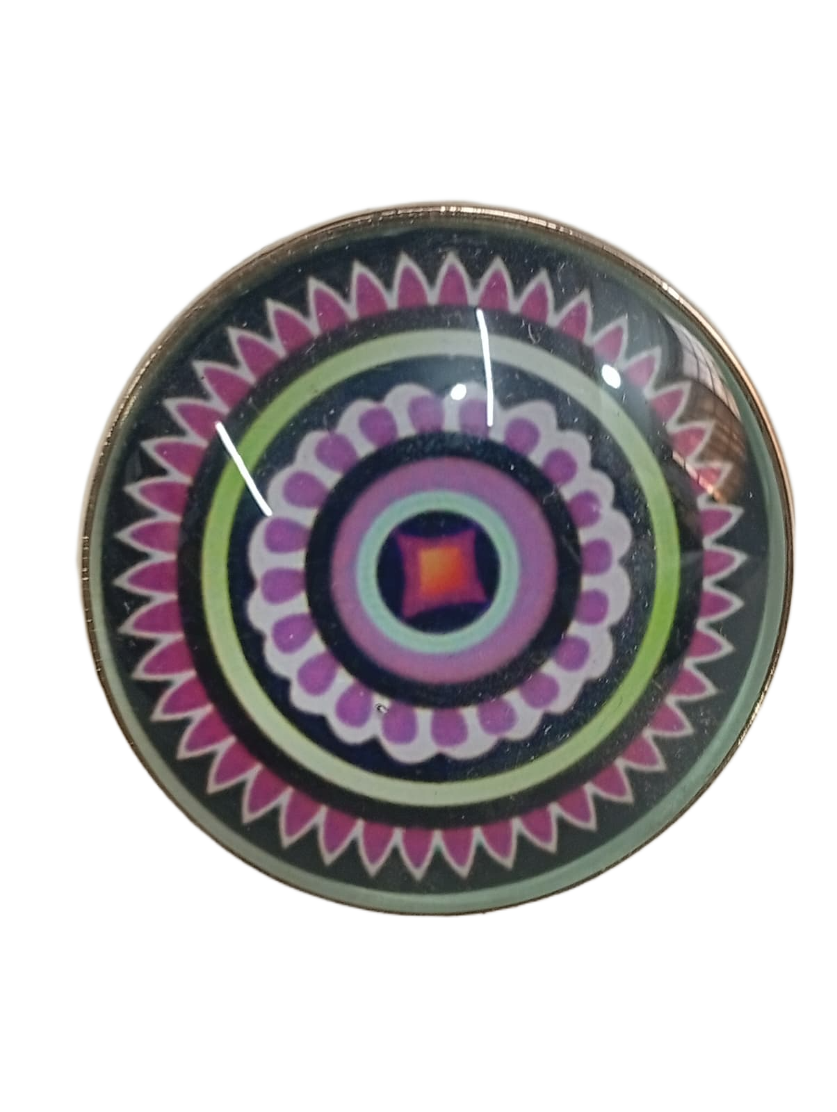 Elegant Mandala Ring – Bohemian Ethnic Statement Jewelry - Image 5