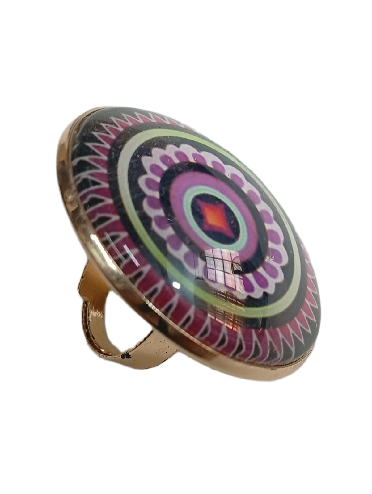 Elegant Mandala Ring – Bohemian Ethnic Statement Jewelry - Image 7