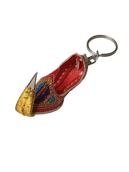 Handmade Traditional Mini Shoe Keychain Unique Handcrafted Charm - Image 3