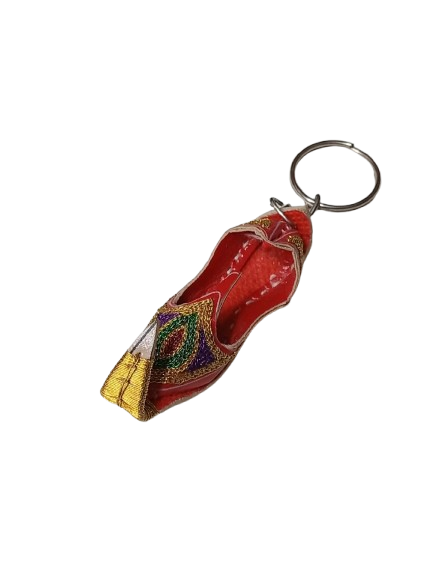 Handmade Traditional Mini Shoe Keychain Unique Handcrafted Charm - Image 3