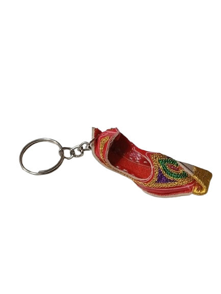 Handmade Traditional Mini Shoe Keychain Unique Handcrafted Charm - Image 5
